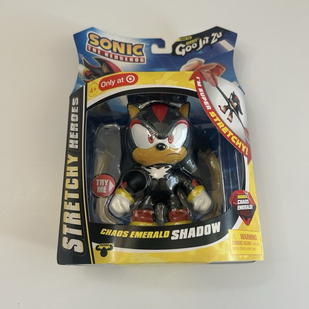 Goo Jit Zu Sonic the Hedgehog Stretchy Heroes Chaos Emerald Shadow Action Figure